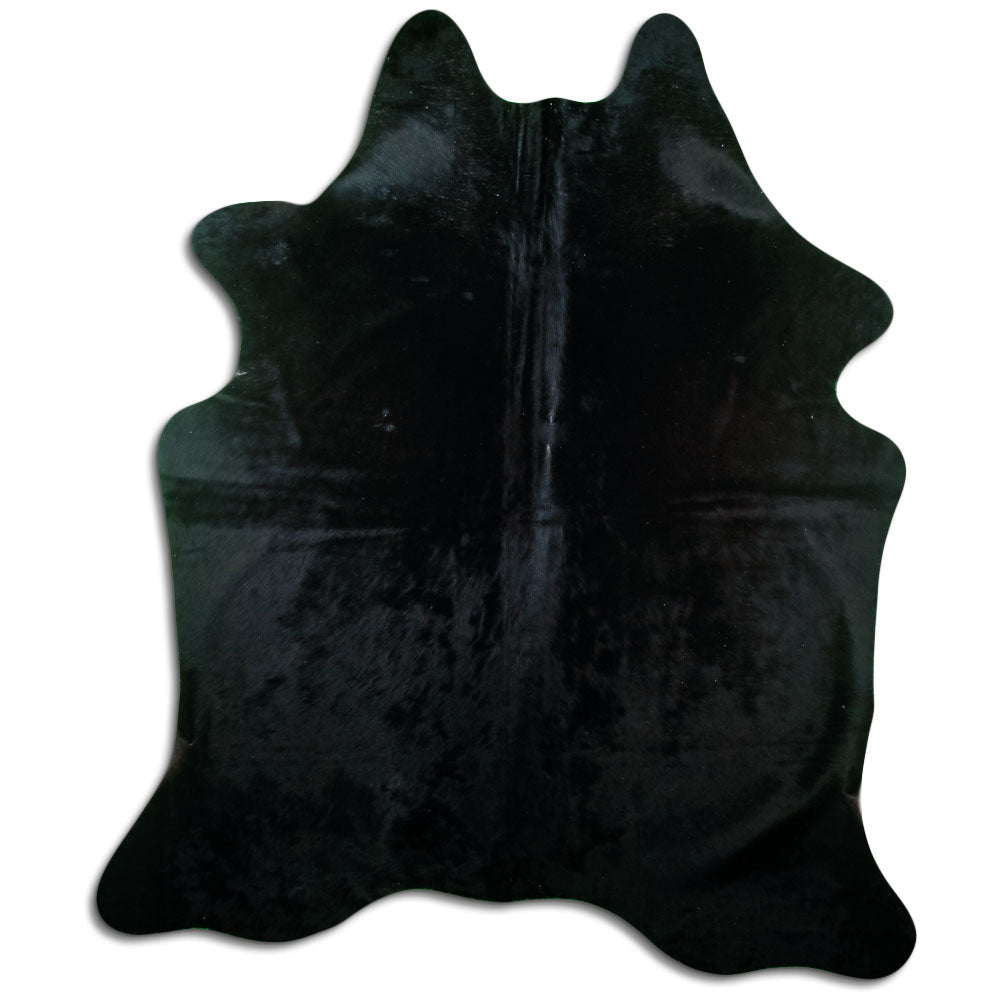Covor din piele de vacă negru XXL
