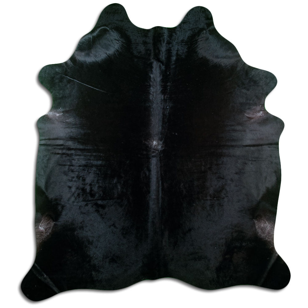 Covor din piele de vacă negru XL
