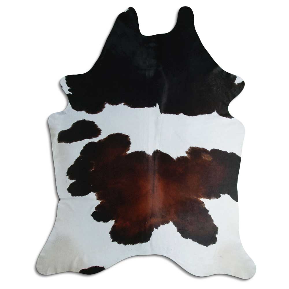 Covor din piele de vacă tricolor XXXL