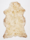 Covor din piele de oaie multicolor L