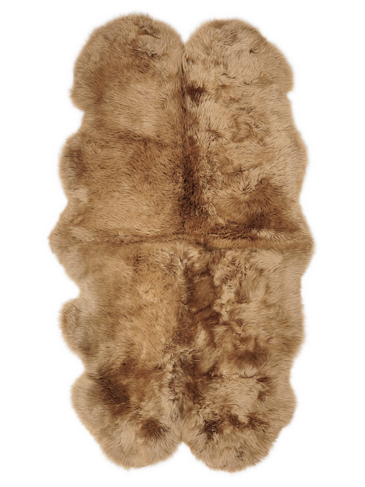 Quad New Zealand sheepskin rug 180 × 100 cm – Ginger