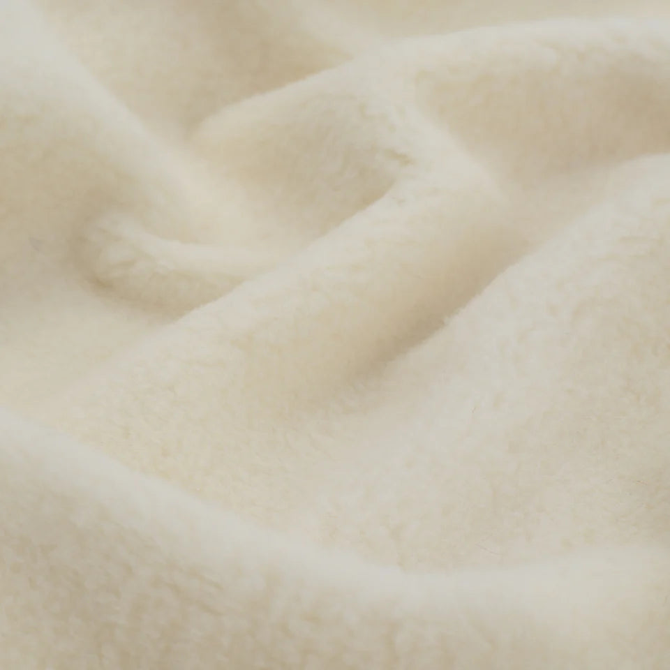Pătură din lână merinos „Marzipan” | un singur strat