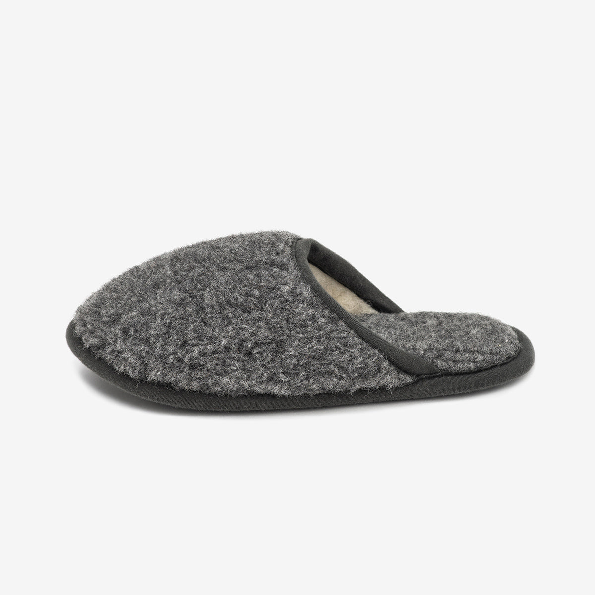 Merino wool slippers Granite