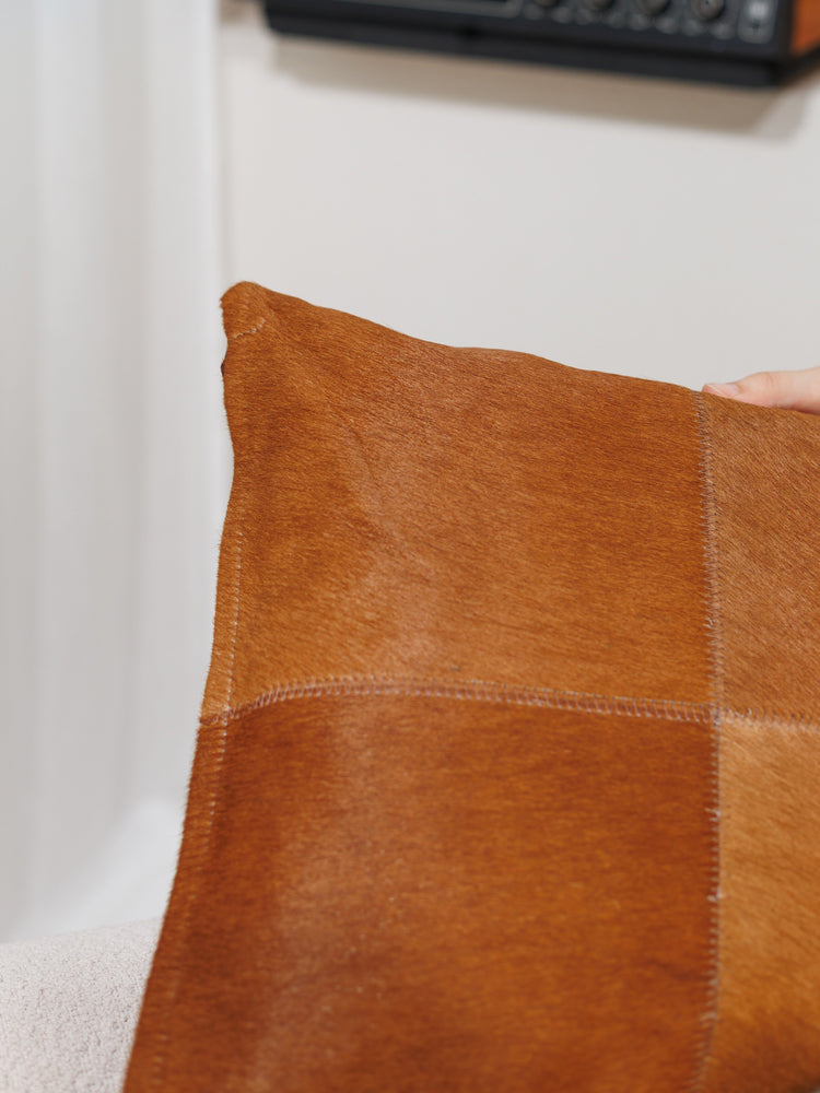 Cowhide Cushion Cover
